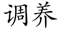 调养的解释