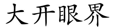 大开眼界的解释