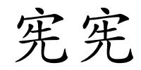 宪宪的解释