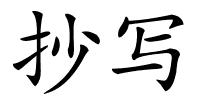 抄写的解释