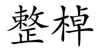 整棹的解释