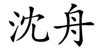 沈舟的解释