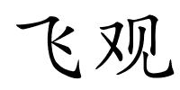 飞观的解释