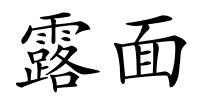 露面的解释