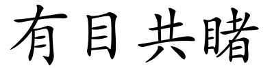 有目共睹的解释