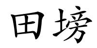 田塝的解释