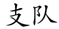 支队的解释