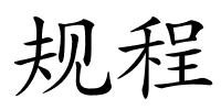 规程的解释