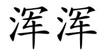 浑浑的解释