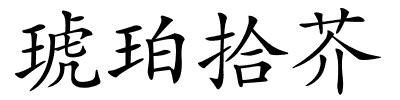 琥珀拾芥的解释