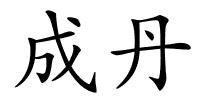 成丹的解释