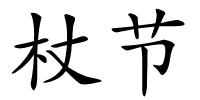 杖节的解释