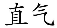 直气的解释