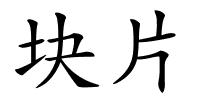 块片的解释