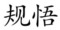 规悟的解释