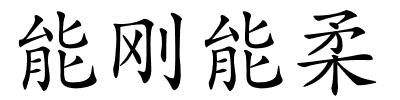 能刚能柔的解释