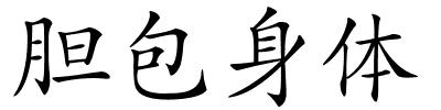 胆包身体的解释