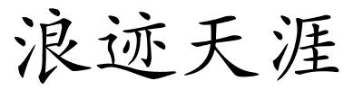 浪迹天涯的解释