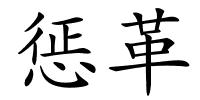 惩革的解释