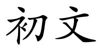 初文的解释