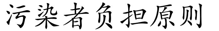 污染者负担原则的解释