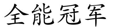 全能冠军的解释