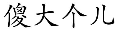 傻大个儿的解释