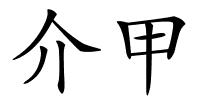 介甲的解释