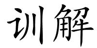 训解的解释