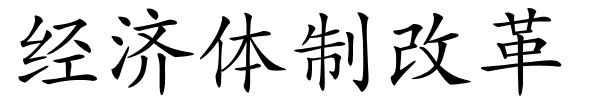 经济体制改革的解释