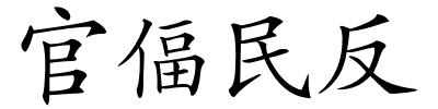 官偪民反的解释