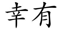 幸有的解释