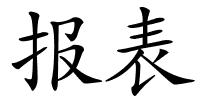 报表的解释