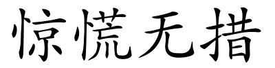 惊慌无措的解释