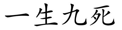 一生九死的解释