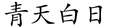 青天白日的解释