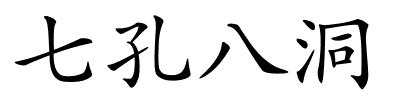 七孔八洞的解释