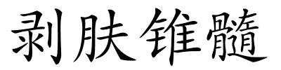 剥肤锥髓的解释