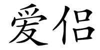 爱侣的解释