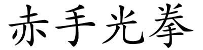 赤手光拳的解释