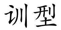 训型的解释