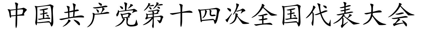 中国共产党第十四次全国代表大会的解释