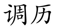 调历的解释