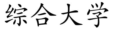 综合大学的解释