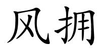 风拥的解释