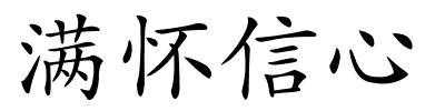 满怀信心的解释