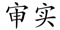 审实的解释