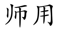 师用的解释