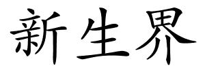 新生界的解释