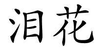 泪花的解释